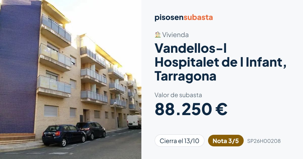 Subasta de la semana: L'Hospitalet de l'Infant